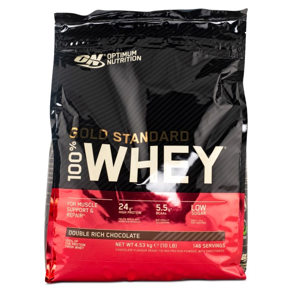 100% Whey Gold Standard, Choklad, 4545 g