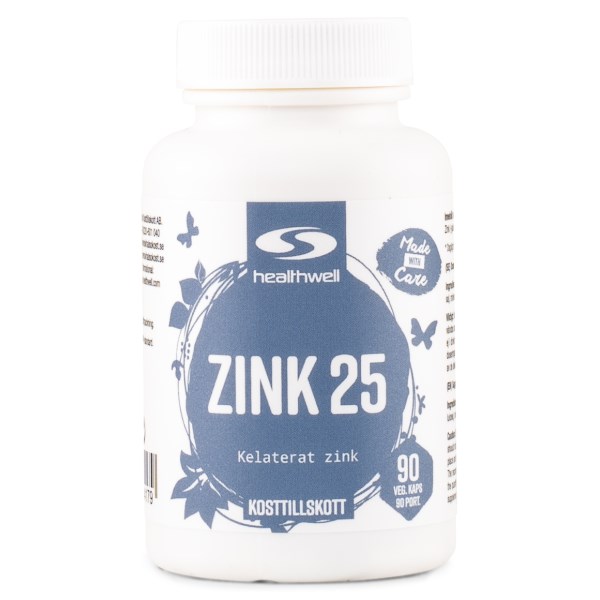 Healthwell Zink 25, 90 kaps