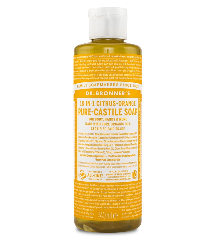 Handla Dr Bronner Pure Castile Liquid Soap Citrus Hos Svensk Halsokost Fri Frakt